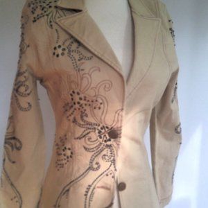 Vanity Petites Embroidered Blazer